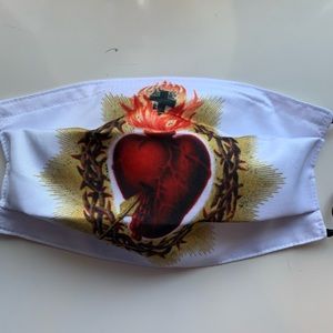 Religious Sacred Heart Dust/UV Mask
